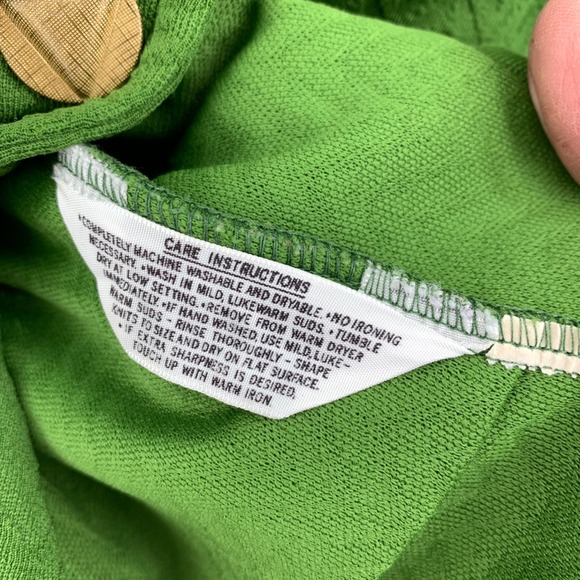 Koret of California Vintage 70s Kelly Green Chevron Knit Blazer Jacket Small - Picture 4 of 7